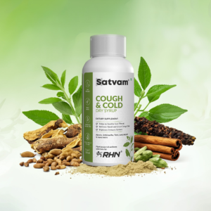 Satvam Cough & Cold Relief Syrup (For Soothing Throat & Easy Breathing)